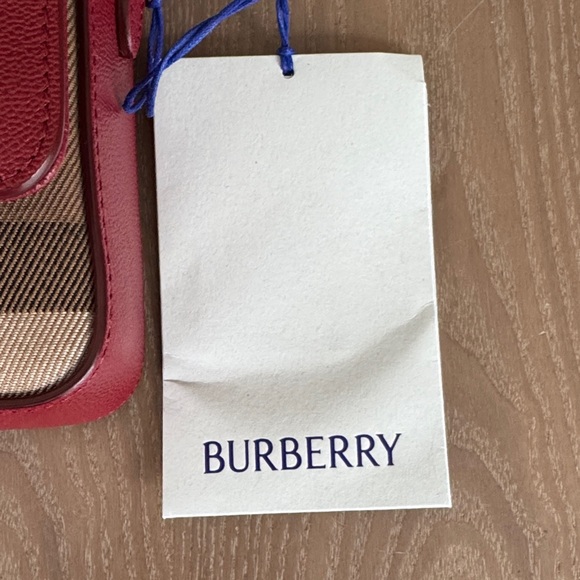 Burberry Red and Tan Crossbody Bag - Picture 3 of 11